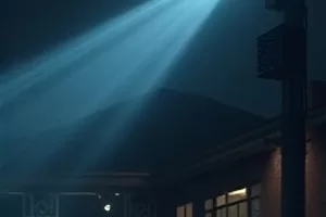 灯下夜谈里深夜书桌与一杯热茶的特写