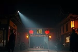 山那边的信里雪线邮路上送信人背影的远景